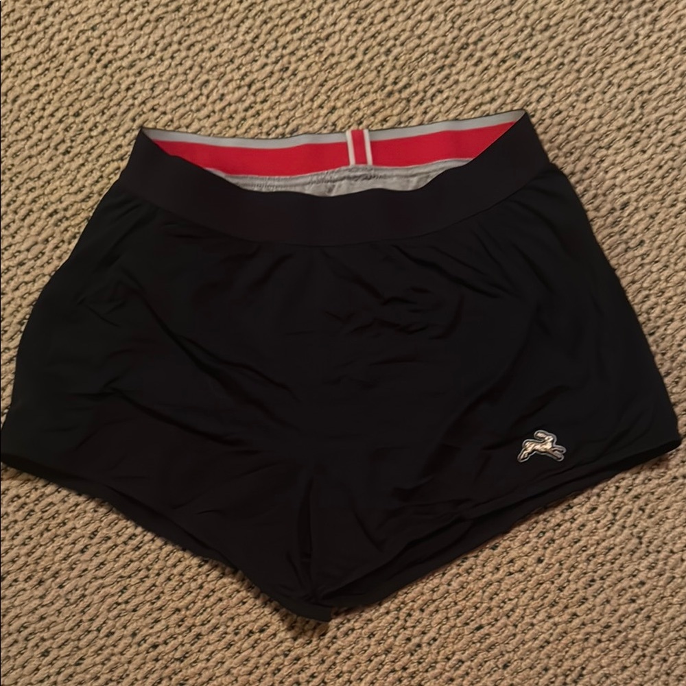 Tracksmith Black Athletic Shorts Lightweight Performance